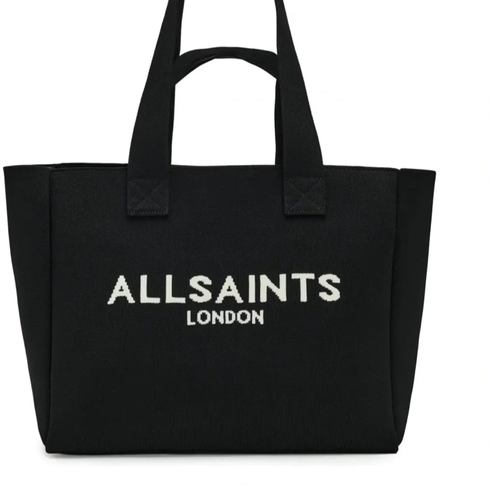 All Saints Izzy Medium Black Logo Tote - Picture 5 of 7